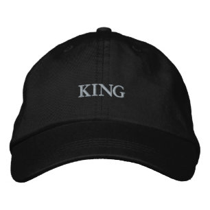 Brodée Style de texte roi Casquette réglable alternative
