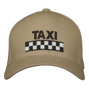 Brodée TAXI À damiers Casquette de baseball brodé