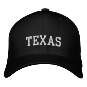 Brodée Texas Flexfit Casquette de laine noir