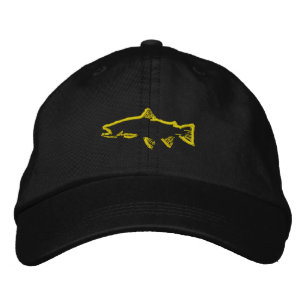 Brodée Tracker de truites Casquette - Jaune