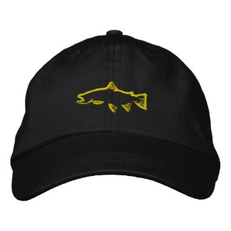 Brodée Tracker de truites Casquette - Jaune