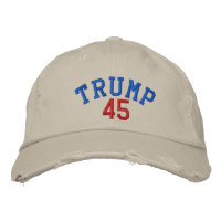 TRUMP 45 Casquette Twill Chino en détresse - Pierr