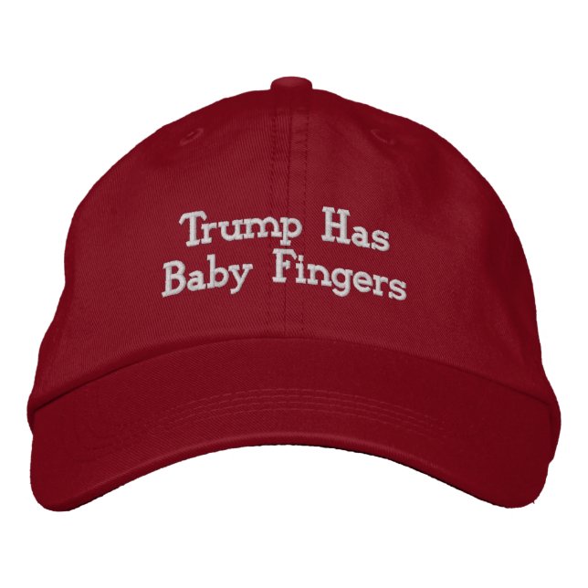 Brodée Trump a un bébé Casquette des doigts (Devant)