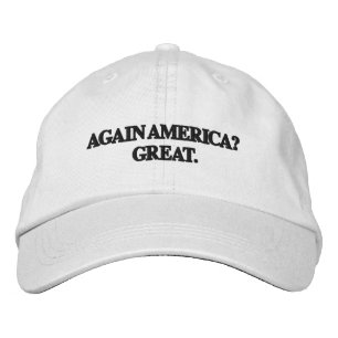 Brodée Trump Spoof Casquette — UNE NOUVELLE AMÉRIQUE ? GR