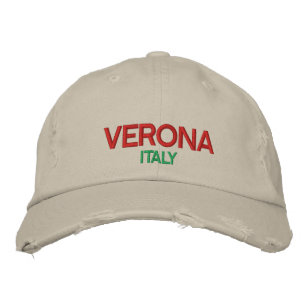 Brodée Vérone Italie Casquette en détresse