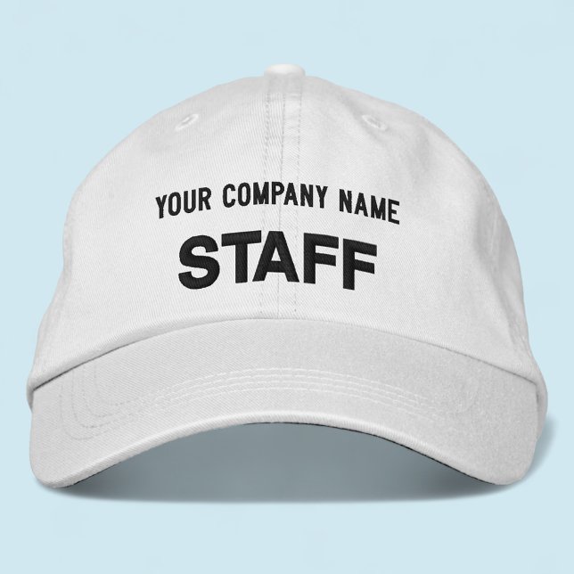 Brodée Vêtements alternatifs Brodés Casquette d'état-majo (MISOOK White Embroidered Staff Baseball Cap)