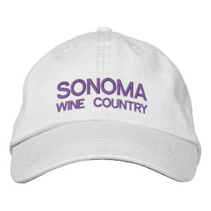 Brodée Vin Sonoma Pays Casquette réglable