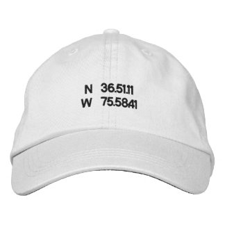 Brodée Virginia Beach coordonne le casquette de balle