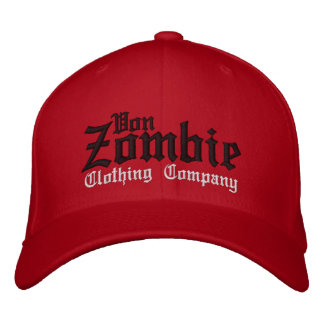 Brodée Von Zombie Casquette crâne 001E