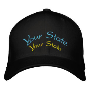 Brodée Votre casquette brodé personnalisable d'état