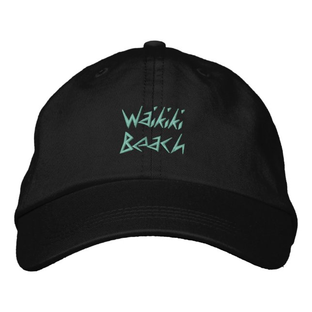 Brodée WAIKIKI BEACH casquette (Devant)