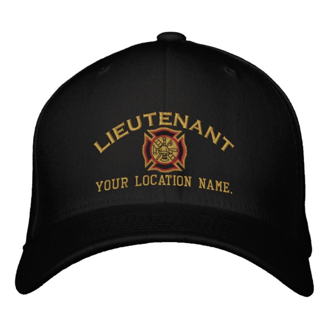 Broderie Casquette personnalisée du lieutenant d'i (Devant)