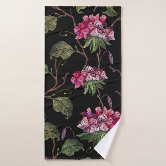 Broderie fleurs de géranium sans couture motif