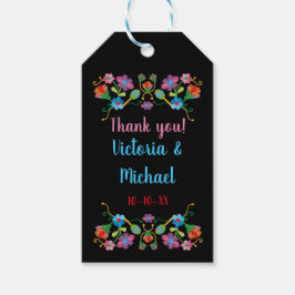 Broderie mexicaine Fiesta - étiquettes cadeaux