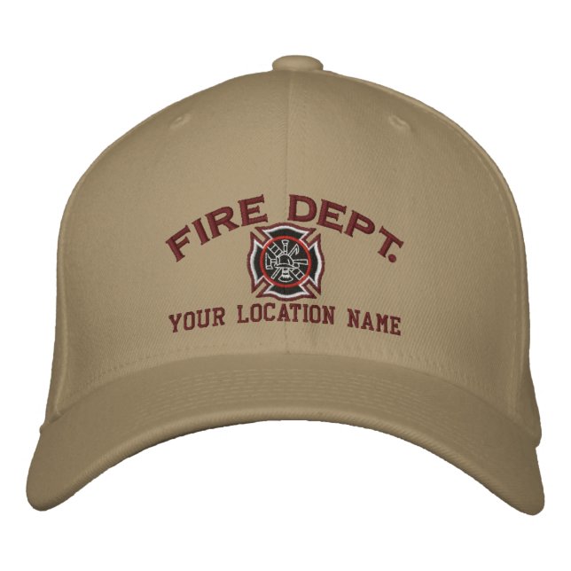Broderie personnalisée Casquette de pompier (Devant)