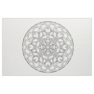 Brodez votre propre tissu abstrait de mandala
