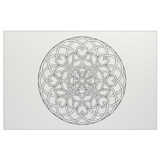 Brodez votre propre tissu abstrait de mandala