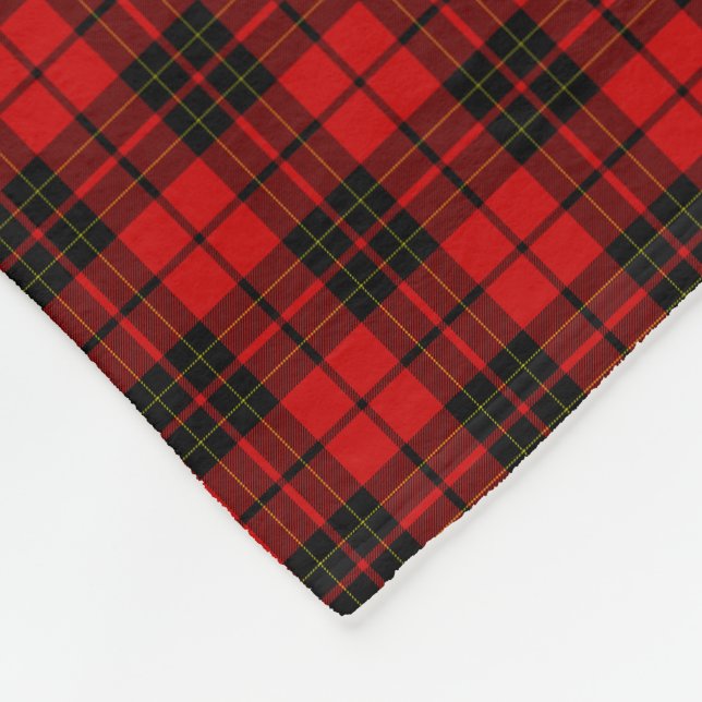 Brodie Clan Tartan kariert Fleecedecke (Ecke)