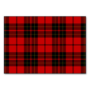 Brodie Clan Tartan kariert Tischnummer