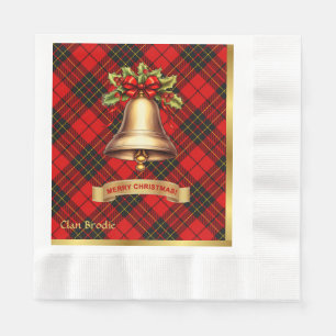 Brodie Personalisiert Tartan Christmas Serviette