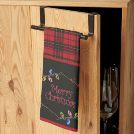 Brodie Red Original Tartan Christmas Geschirrtuch