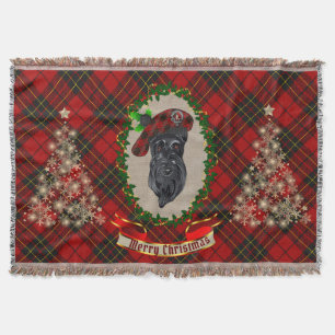 Brodie Scottie Dog Christmas Decke