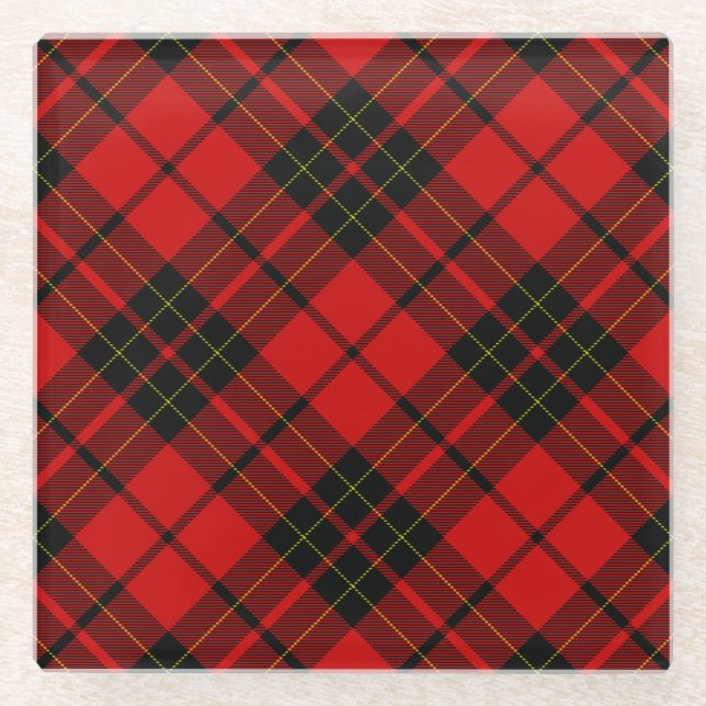 Brodie Tartan kariert Glasuntersetzer (Vorderseite)