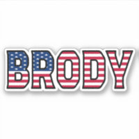 Brody Name Prénom USA Sticker Stickerset