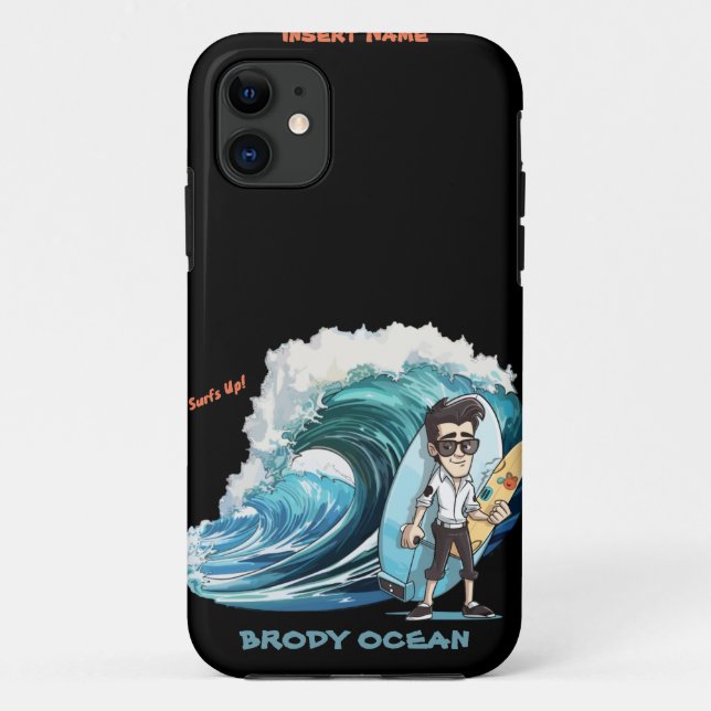 Brody Ocean Wavecrest Case-Mate iPhone Hülle (Rückseite)