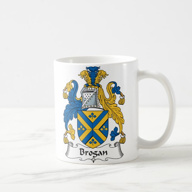Brogan-Familienwappen Kaffeetasse (Rechts)