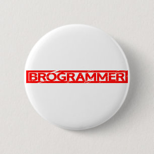 Brogrammer-Briefmarke Button
