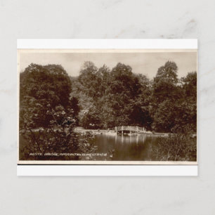 Brogyntyn Oswestry Rustikale Brücke Antike Ansicht Postkarte