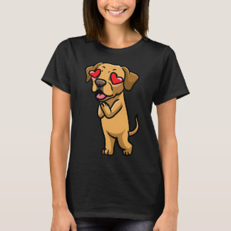 Broholmer Dog Danish Mastiff in Liebe Kawaii Emoti T-Shirt