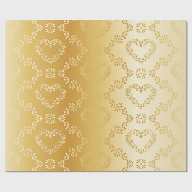 Brokatmuster Geschenkpapier (Flach)
