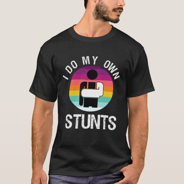 Broken Arm  Hand Wrist Elbow Injury Get Well Soon T-Shirt (Vorderseite)