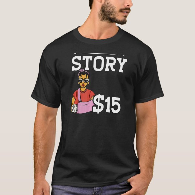 Broken Arm Story 15 BACKPRINT Broken Bone T-Shirt (Vorderseite)