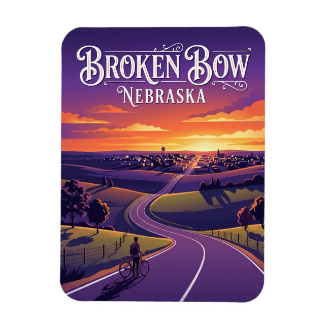 Broken Bow USA Magnet (Vertikal)