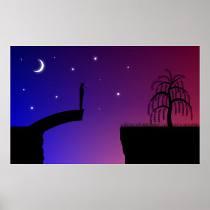 Broken Bridge Print Poster