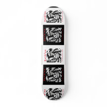 Broken Bunny à damiers chaos skateboard !