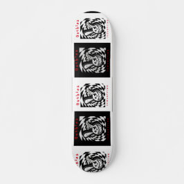 Broken Bunny à damiers chaos skateboard !