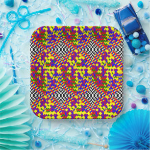 Broken Cube von Kenneth Yoncich Pappteller