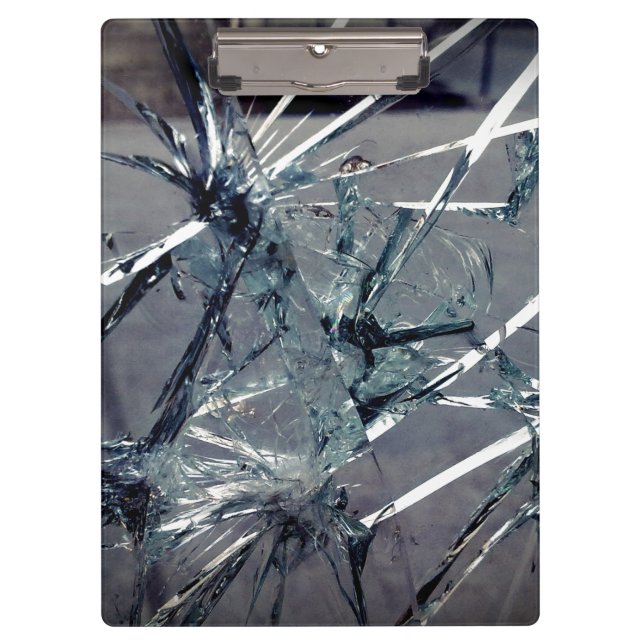 Broken Glass Klemmbrett (Vorderseite)