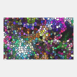 Broken Glass Rechteckiger Aufkleber