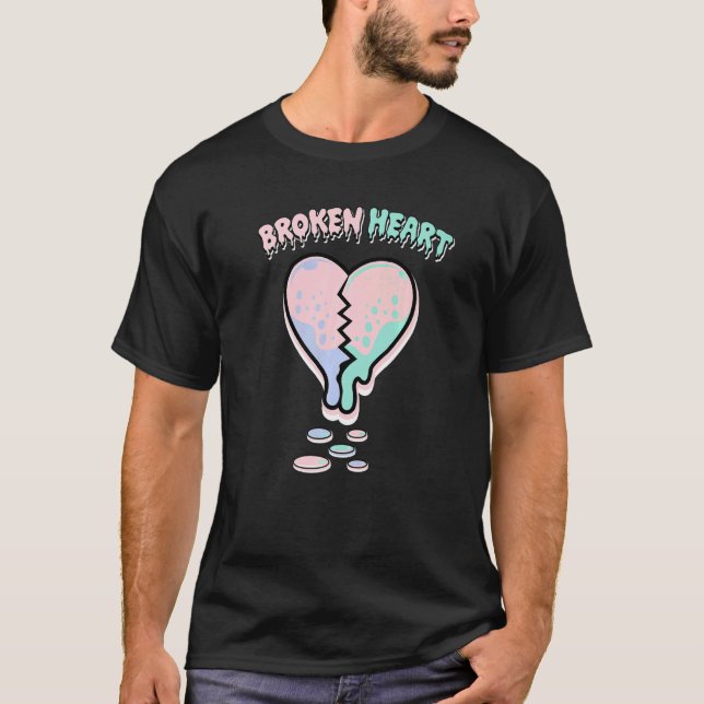 Broken Heart Dripping Easter 5s Matching T-Shirt (Vorderseite)