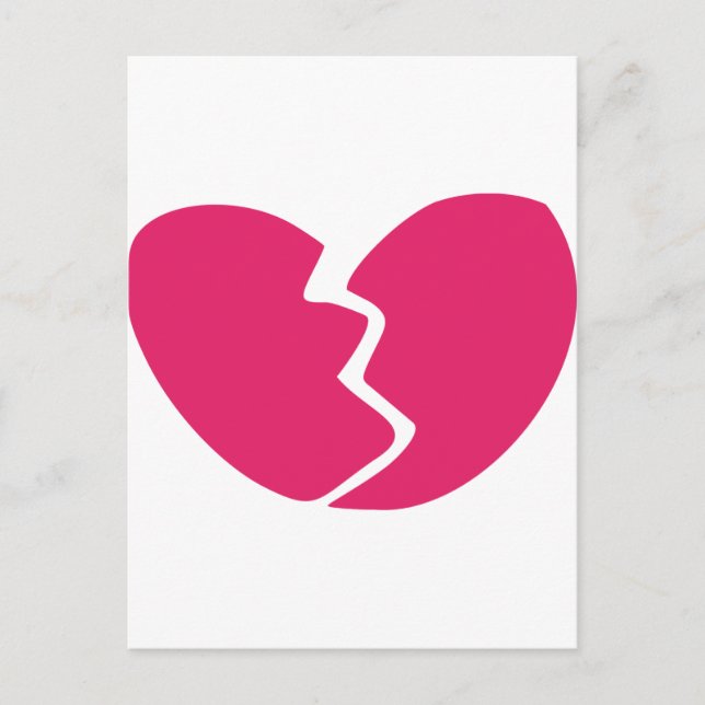 Broken Heart Postkarte (Vorderseite)