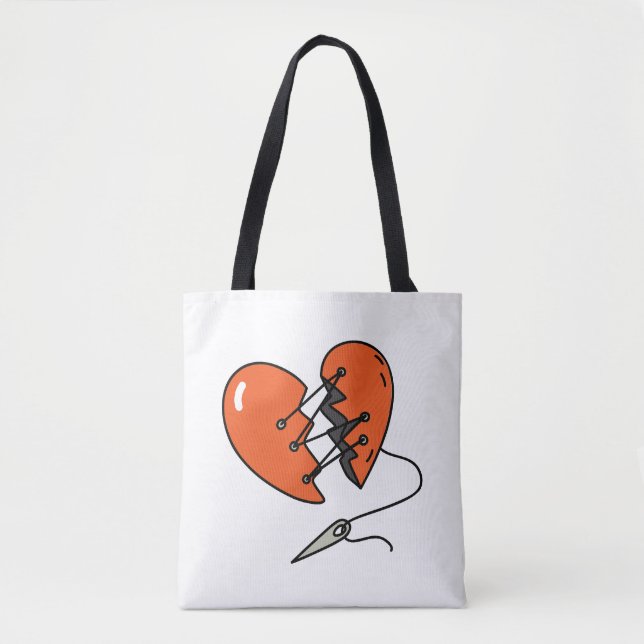 Broken Heart Red Tasche (Vorderseite)