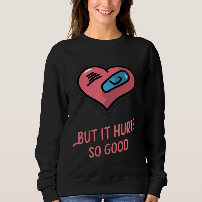 Broken Heart Unisex Valentine s Day Sweatshirt (Vorderseite)