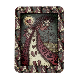 BROKEN HEARTED WOPING VALENTINE, FRIEDHOF GOTH MAGNET