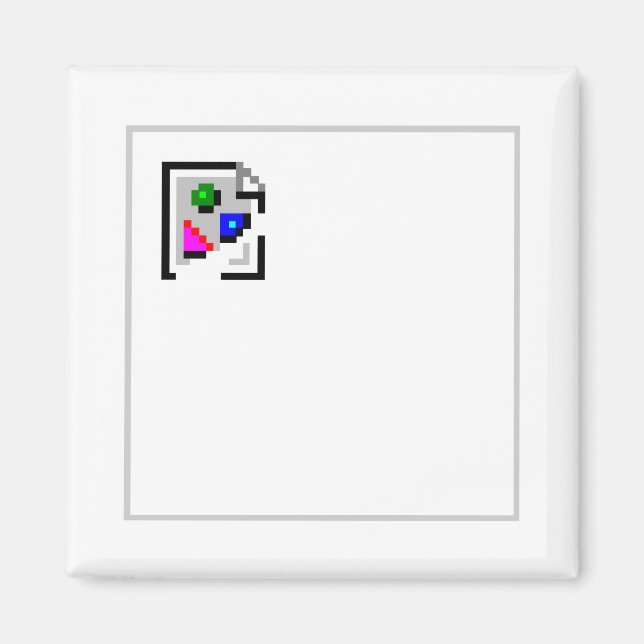 Broken Image JPG PNG GIF JPEG Magnet (Vorne)