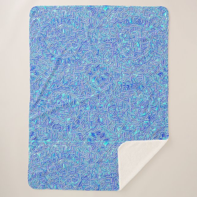 Broken Kaleidoscope Sherpa Blanket Sherpadecke (Vorderseite)